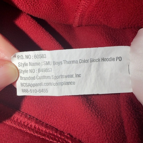 Jordan Oklahoma Sooners OU Dri-Fit Hoodie Sweatshirt Jumpman Boys XL - Picture 5 of 6